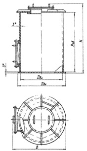 Баки и резервуары ТЭС И АЭС цилиндрические вертикальные (чертеж 2)